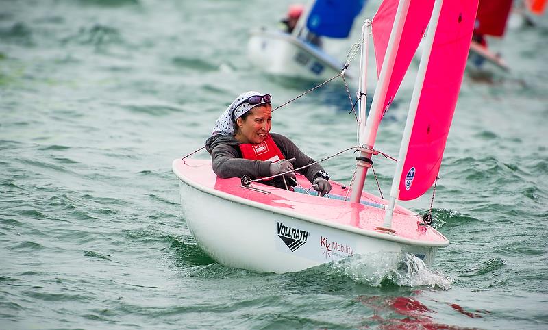 Olga Górnas-Grudzien (POL) - Hansa W - Day 3 - Para Sailing World Championship, Sheboygan, Wisconsin, USA photo copyright Cate Brown taken at Sheboygan Yacht Club and featuring the Hansa class