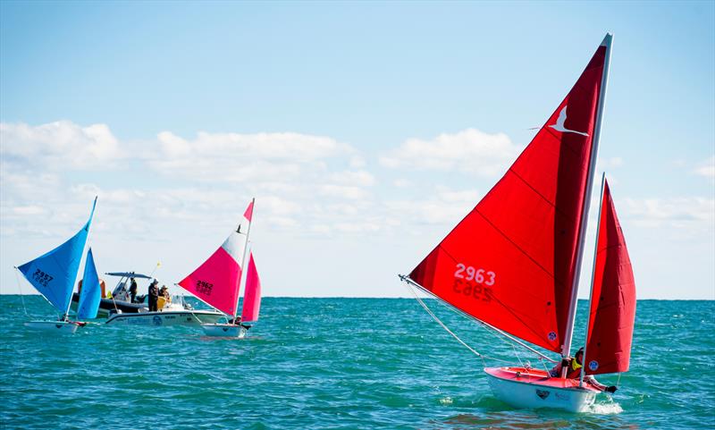 Chris Symonds (GBR) leads the Hansa Mens - Final Day - Para Sailing World Championship, Sheboygan, Wisconsin, USA.  - photo © Cate Brown