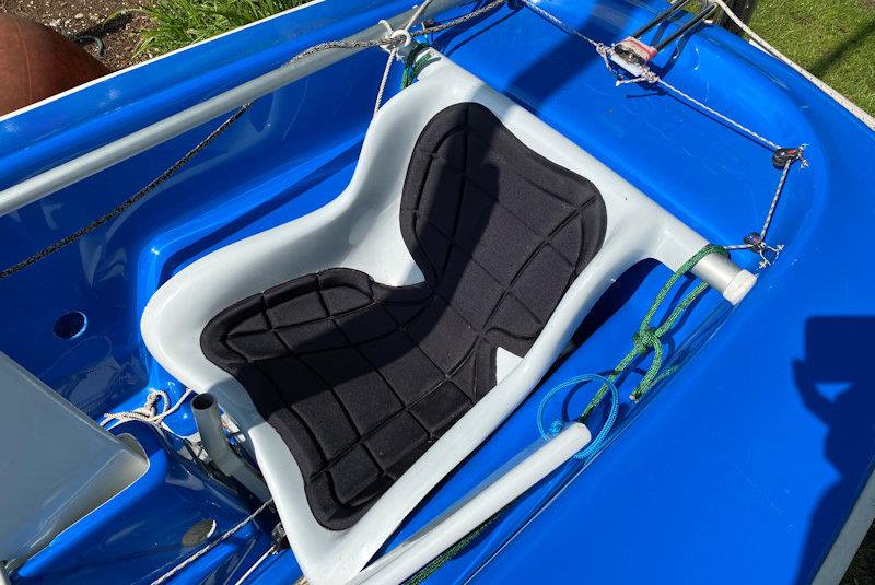 Padded seat made by Hansa Sailing Systems (may not offer core support for every sailor with a disability) - photo © Magnus Smith