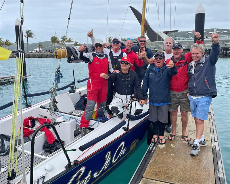 Happy times for Get It On - winners of Div 4 - Australian Yachting Championship photo copyright HIYC taken at Hamilton Island Yacht Club and featuring the Adams 10 class