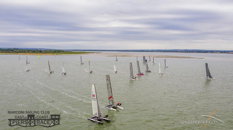 East Coast Piers Race photo copyright Alex Irwin / www.sportography.tv taken at Marconi Sailing Club and featuring the  class