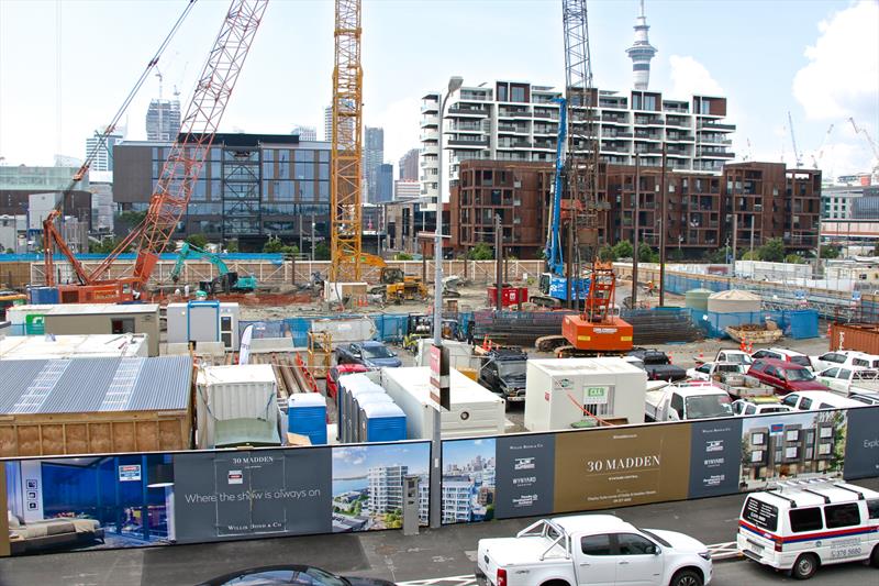 Wynyard Point commercial and residential development - America's Cup bases - January 30, 2109 photo copyright Richard Gladwell taken at  and featuring the ACC class