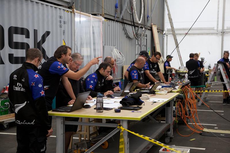 Emirates Team New Zealand will be working out of better facilities in Auckland than they had in Bermuda - 2017 America's Cup  photo copyright Hamish Hooper / ETNZ taken at Royal New Zealand Yacht Squadron and featuring the ACC class