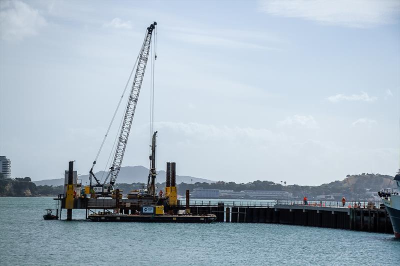 Halsey Street extension alongside ETNZ base - America's Cup Construction - January 7, 2019 photo copyright Richard Gladwell / Sail-World.com taken at Royal New Zealand Yacht Squadron and featuring the ACC class