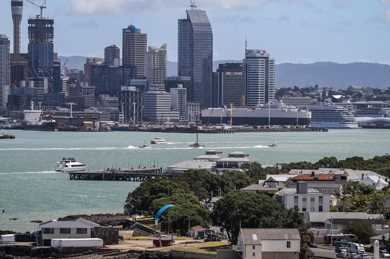 Emirates Team New Zealand's AC75 - January 10, 2020 photo copyright Richard Gladwell / Sail-World.com taken at Royal New Zealand Yacht Squadron and featuring the ACC class