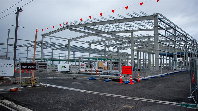 INEOS Team UK base takes shape - street perspective - America's Cup bases - Wynyard Point - March 24, 2020 - Auckland - photo © Richard Gladwell / Sail-World.com