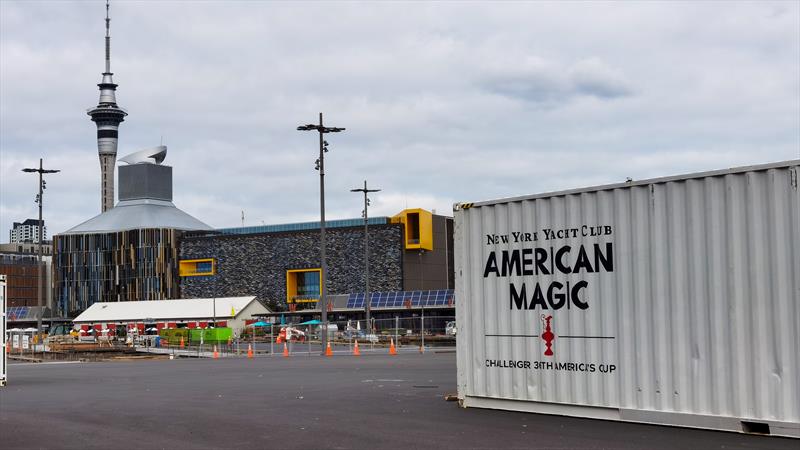 American Magic base construction - America's Cup - Auckland - July 4, 2020 - photo © Richard Gladwell / Sail-World.com