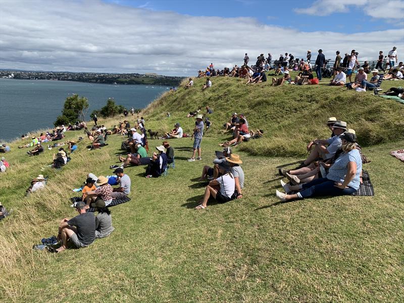 Crowds of spectators on North Head - Round Robin - Prada Cup - January 23, 2021 photo copyright Colin Preston taken at Royal New Zealand Yacht Squadron and featuring the ACC class