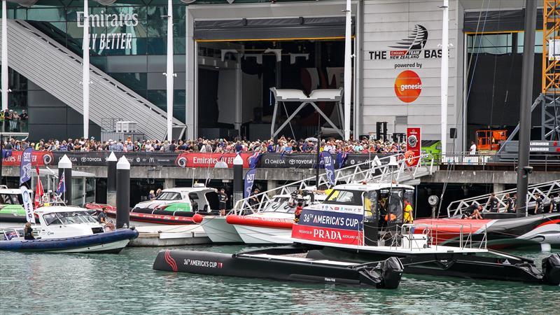 Emirates Team NZ prepare to leave their base - America's Cup - Day 6 - March 16, 2021 - photo © Richard Gladwell / Sail-World.com / nz