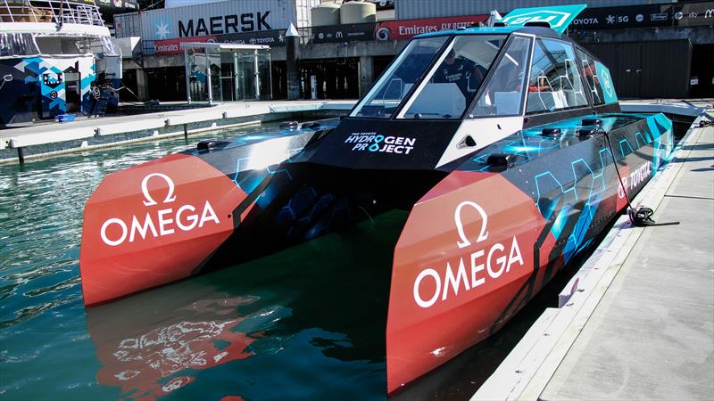 Chase Zero outside the ETNZ base in the Viaduct Harbour - May 2022 - photo © Richard Gladwell - Sail-World.com/nz