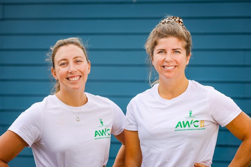 Oliver Price and Nina Curtis - America's Cup Australian Womens's Challenge - 2024 Youth and America's Cup Womens and Youth Teams photo copyright Salty Dingo taken at Royal New Zealand Yacht Squadron and featuring the ACC class