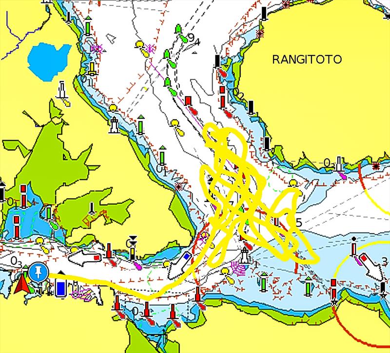 Chase boat track ETNZ - March 21, 2023 - photo © AC37 Joint Recon