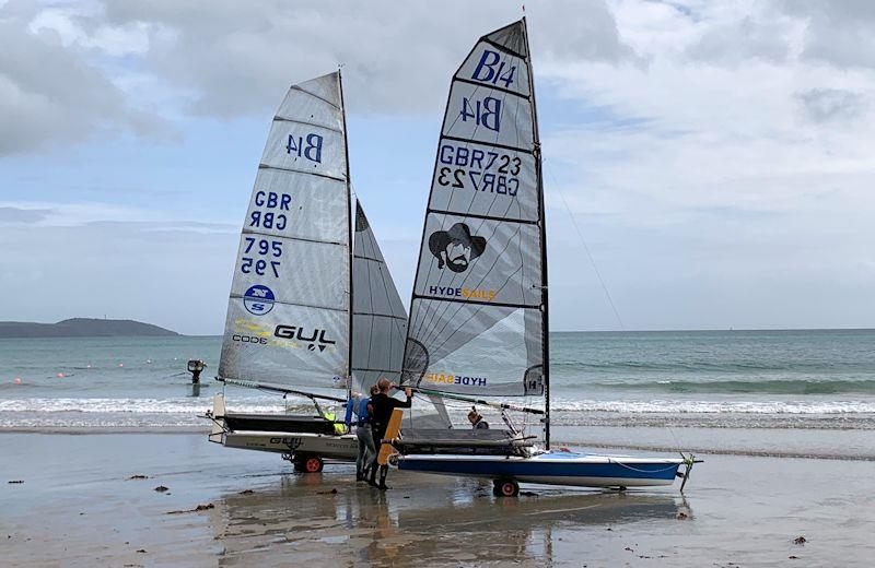 Gul B14 TT Series at Porthpean photo copyright PSC taken at Porthpean Sailing Club and featuring the B14 class