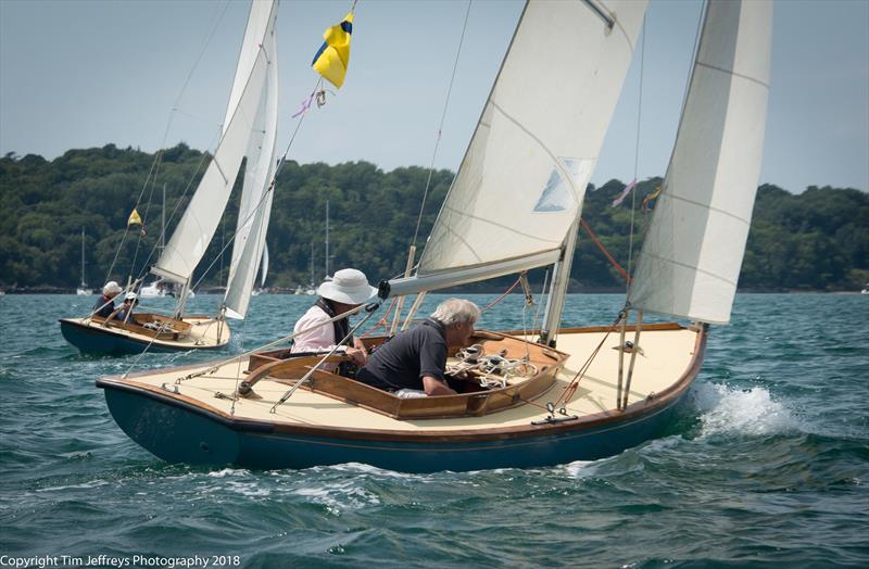 Bembridge One Designs capture some wind on day 2 of Cowes Classics Week photo copyright Tim Jeffreys Photography taken at Royal London Yacht Club and featuring the Bembridge One Design class