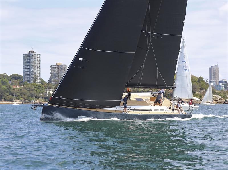 The new Beneteau First Yacht 53 winding up on Sydney Harbour photo copyright Flagstaff Marine taken at Cruising Yacht Club of Australia and featuring the Beneteau class
