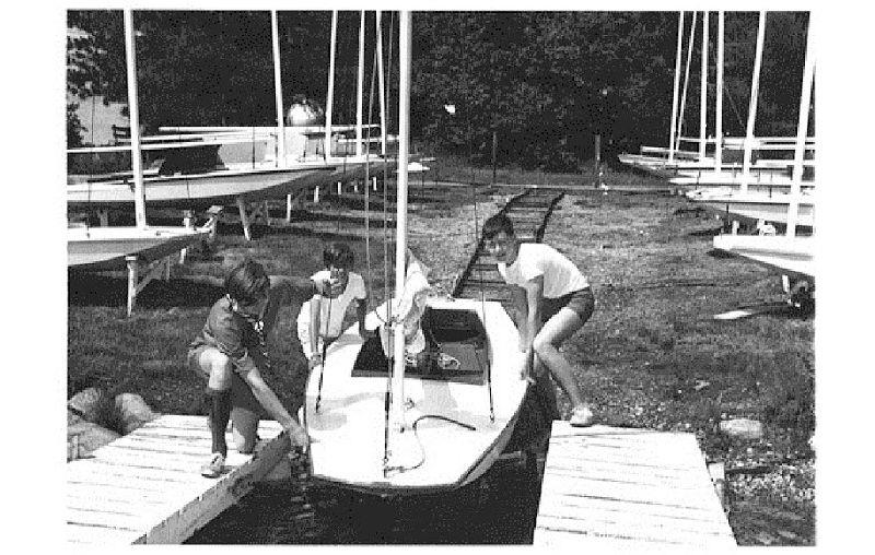 After an early US scow would make the passage to the UK designer Sydney Cheverton would take the best of the features into the boat that would become the charming British Moth - photo © Sydney Cheverton