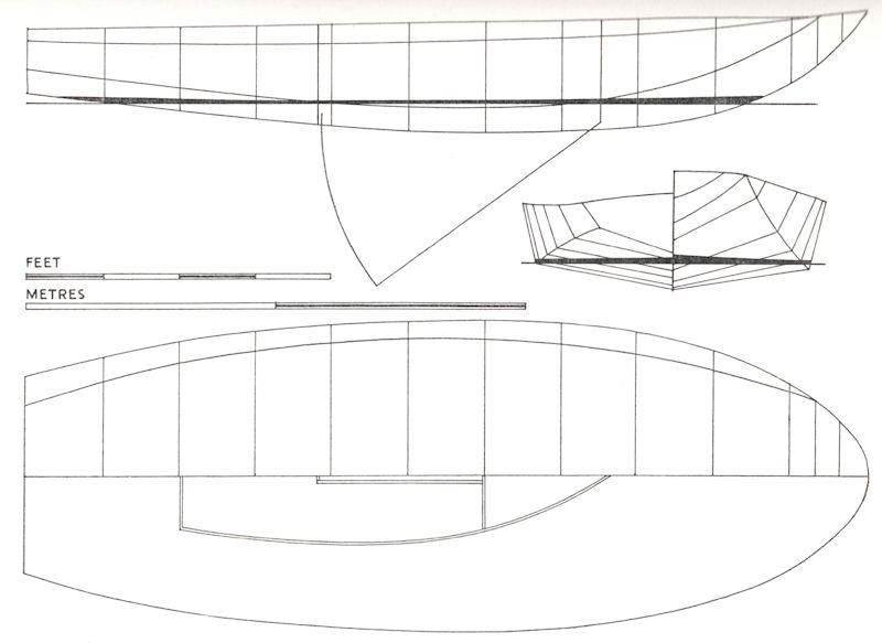 The lines of the 'Brent One design' photo copyright Sidney Cheverton taken at Wembley Sailing Club and featuring the British Moth class