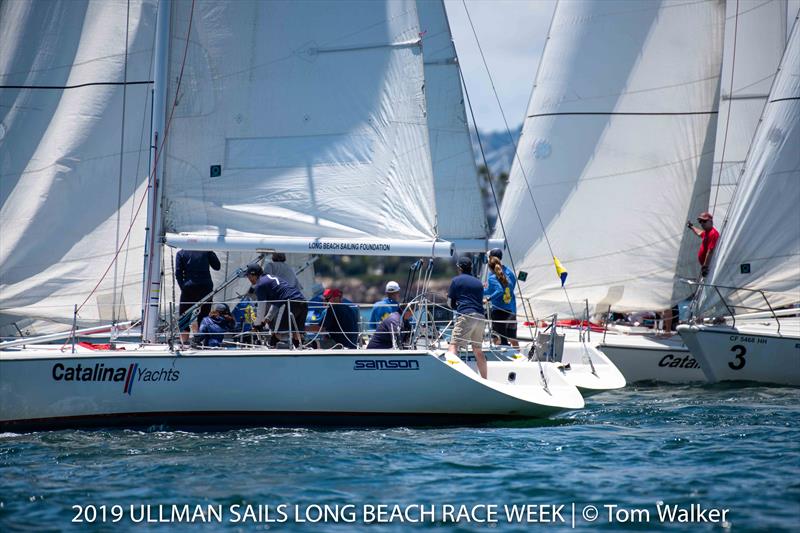 Ullman Sails Long Beach Race Week day 1 photo copyright Tom Walker taken at Long Beach Yacht Club and featuring the Catalina 37 class