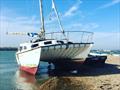 Abandoned catamaran