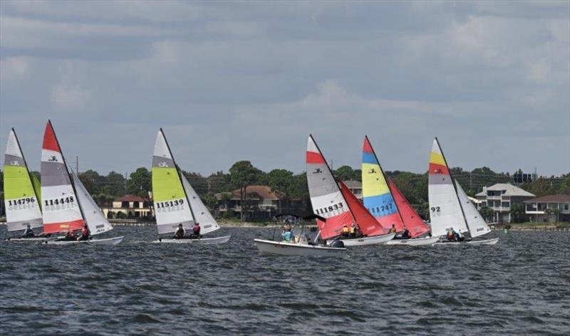 Racecourse action at the Juana Good Time Regatta photo copyright Juana Good Time Regatta taken at New York Yacht Club and featuring the Catamaran class