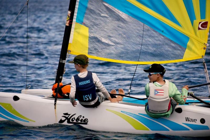 St. Thomas junior sailor, Finn Hodgins, will compete in the Hobie Wave class again - photo © Dean Barnes