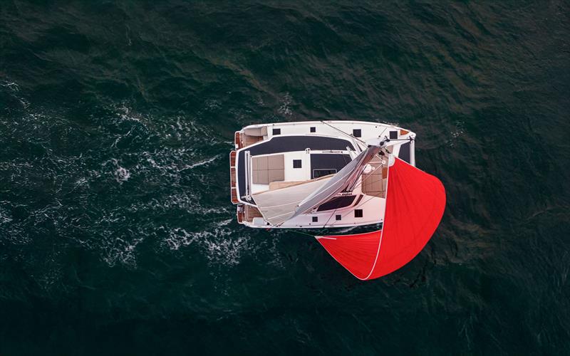 Overhead of the Fountaine Pajot FP41 photo copyright Fountaine Pajot taken at  and featuring the Catamaran class