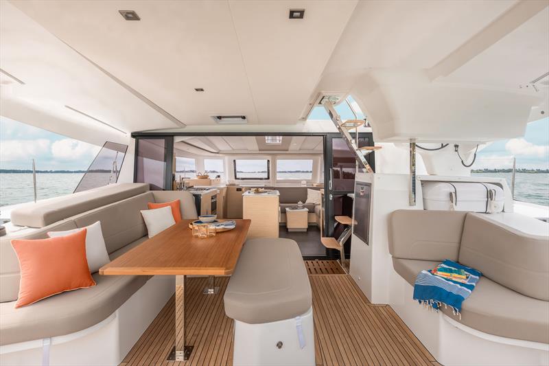 Fountaine Pajot's new FP41 is all about the provision of spaces for guest to enjoy photo copyright Jean-Marie Liot taken at  and featuring the Catamaran class