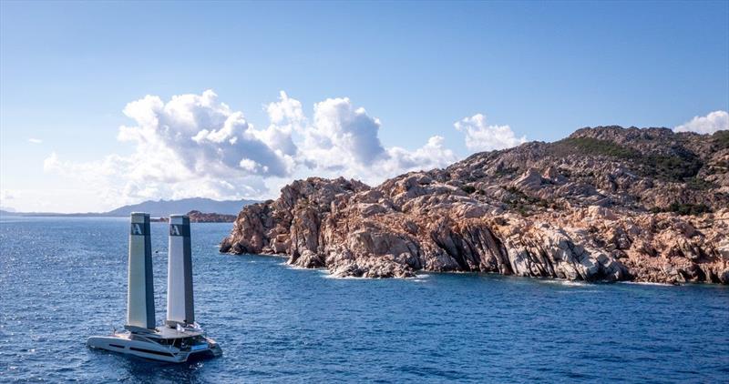 MODX 70 in action photo copyright Maëva Bardy taken at  and featuring the Catamaran class