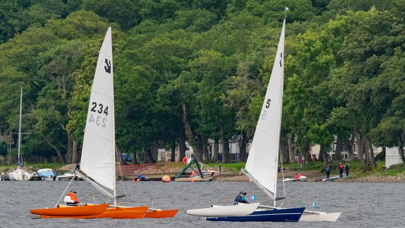 Sailability Scotland's Challenger Travellers at Loch Earn photo copyright Stephen Phillips taken at Loch Earn Sailing Club and featuring the Challenger class