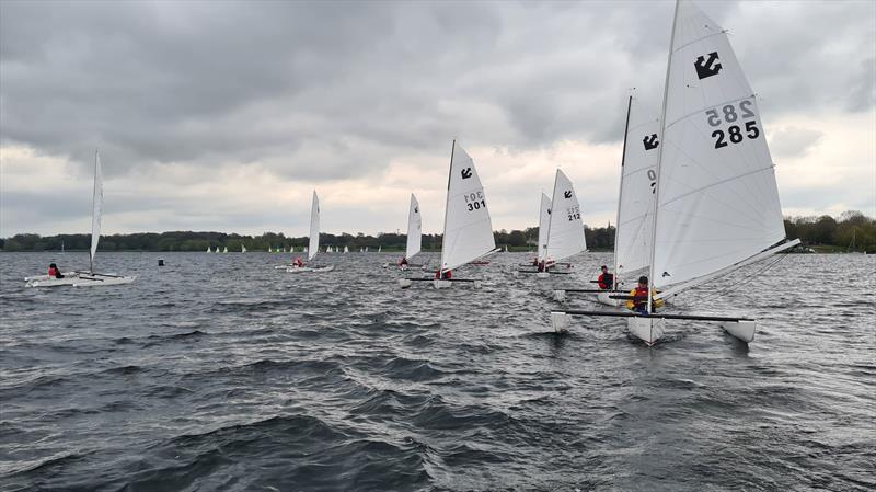 Challenger Coaching Weekend at Rutland photo copyright Brett Cokayne taken at Rutland Sailing Club and featuring the Challenger class