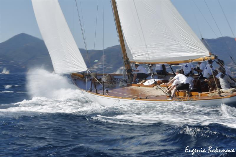 Final day of  Classic Yachts participating in the  Regates Royales Cannes, September 2019 photo copyright Eugenia Bakunova / www.mainsail.ru taken at Yacht Club de Cannes and featuring the Classic Yachts class