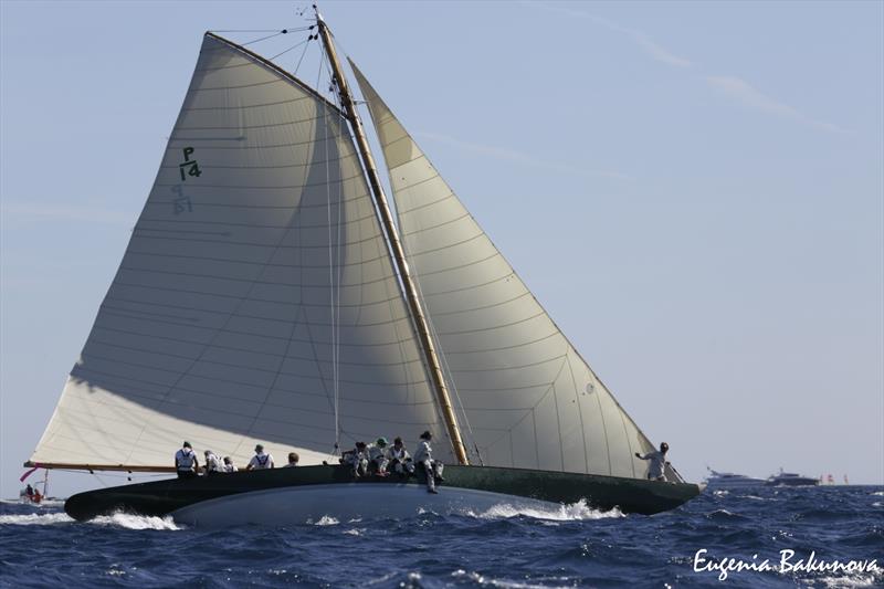 Final day of  Classic Yachts participating in the  Regates Royales Cannes, September 2019 photo copyright Eugenia Bakunova / www.mainsail.ru taken at Yacht Club de Cannes and featuring the Classic Yachts class