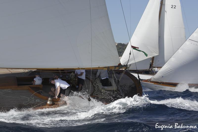 Final day of  Classic Yachts participating in the  Regates Royales Cannes, September 2019 photo copyright Eugenia Bakunova / www.mainsail.ru taken at Yacht Club de Cannes and featuring the Classic Yachts class