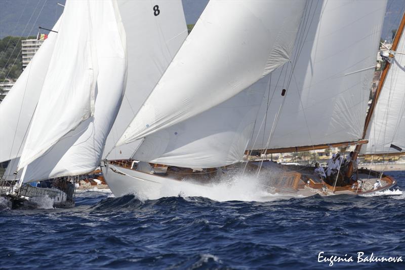 Final day of  Classic Yachts participating in the  Regates Royales Cannes, September 2019 photo copyright Eugenia Bakunova / www.mainsail.ru taken at Yacht Club de Cannes and featuring the Classic Yachts class