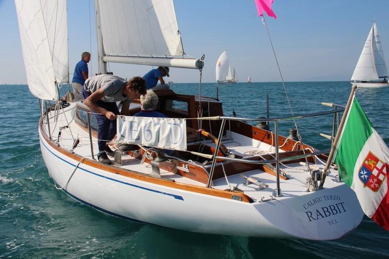 Caligu Terzo - Rabbit (1965) enjoys the Viareggio Historical Sails Meeting photo copyright P. Maccione taken at Vele Storiche Viareggio and featuring the Classic Yachts class