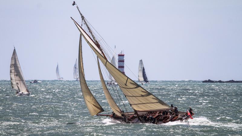 Thelma - Auckland Anniversary Regatta - January 31, 2022 photo copyright Richard Gladwell / Sail-World.com taken at Royal New Zealand Yacht Squadron and featuring the Classic Yachts class