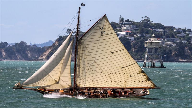 Waitangi - Auckland Anniversary Regatta - January 31, 2022 photo copyright Richard Gladwell / Sail-World.com taken at Royal New Zealand Yacht Squadron and featuring the Classic Yachts class