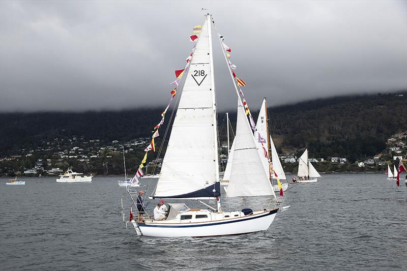2023 Australian Wooden Boat Festival in Hobart - and no, the weather did not interfere with it all photo copyright John Curnow taken at  and featuring the Classic Yachts class