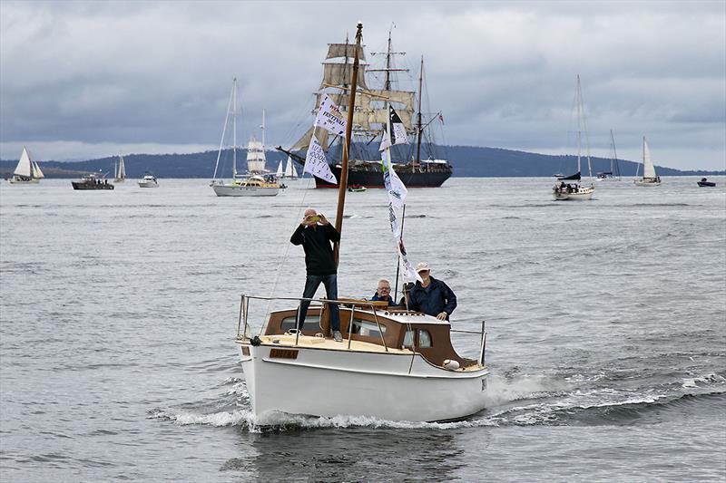 2023 Australian Wooden Boat Festival in Hobart - I see you. Do you see me? photo copyright John Curnow taken at  and featuring the Classic Yachts class