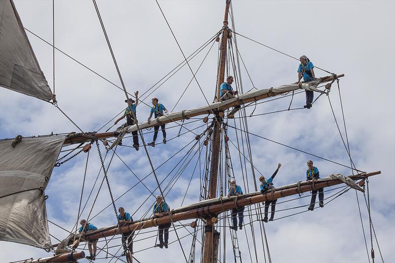 2023 Australian Wooden Boat Festival in Hobart. Ahoy there photo copyright John Curnow taken at  and featuring the Classic Yachts class