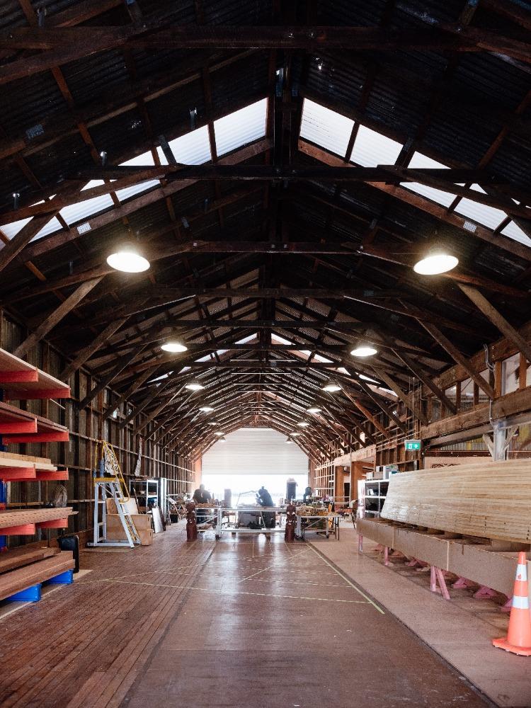 The restored Percy Vos shed will be and integral part of the Wooden Boat Show - photo © New Zealand Maritime Museum 