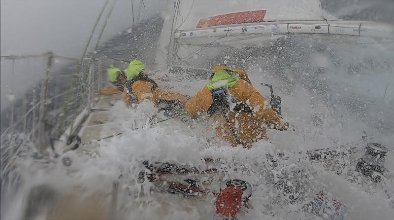 Mother Nature doesn't distinguish between professional and novice sailors - photo © Clipper Race