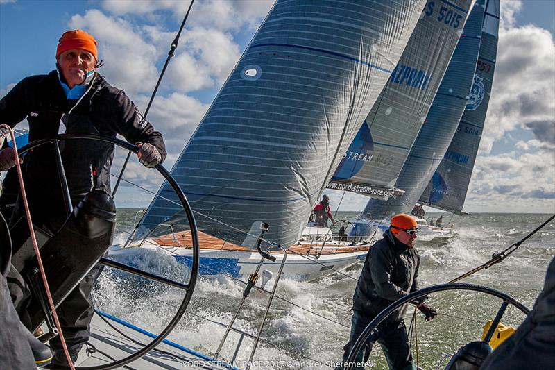 Skipper Maksim Taranov from Lord of the Sail - Europe (Team Russia) in the Nord Stream Race photo copyright Andrey Sheremetev / Nord Stream Race taken at Helsingfors Segelklubb and featuring the ClubSwan 50 class