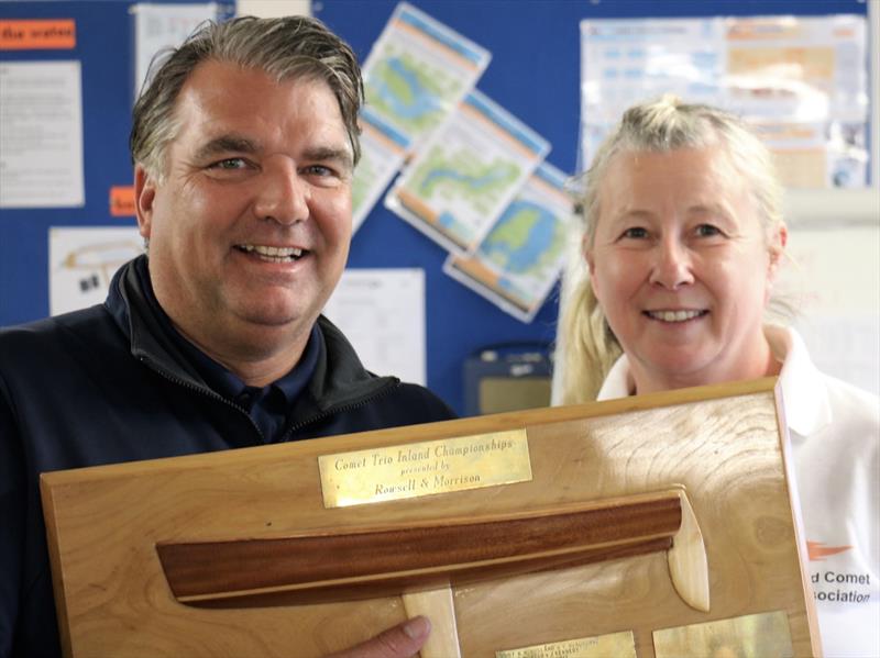 MK2 winners Adrian and Tracey Padro in the Noble Marine Comet Trio Inlands at Llangorse photo copyright Robert Dangerfield taken at Llangorse Sailing Club and featuring the Comet Trio class