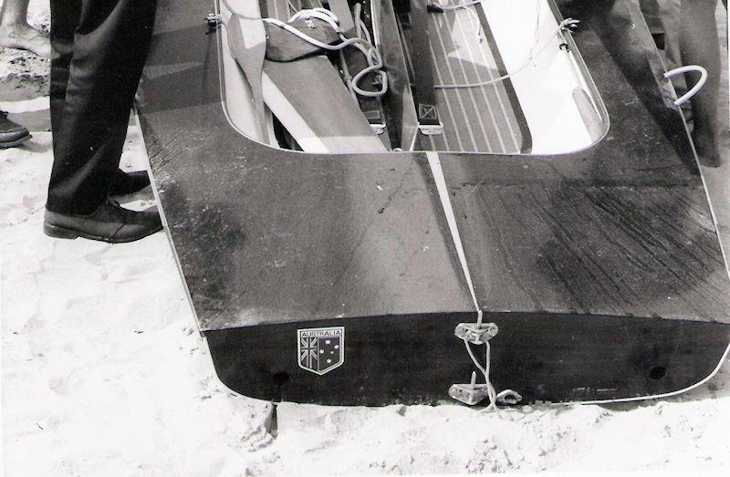 The prototype Contender on the beach at La Baule - photo © David Thomas family