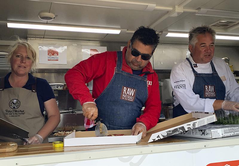 Thanks to the team from Takn2Mrket and Raw Materials who donated their time provided lunch to help the Red Cross fire appeal. - photo © Hollie Hick