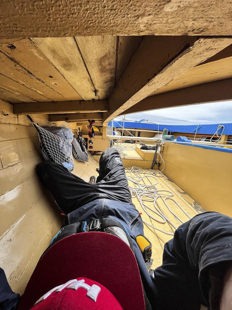 Relaxing, right? photo copyright Nick Jaffe taken at  and featuring the Couta Boat class