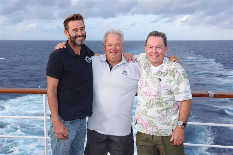 Chris Doran and the crew of Liberty III aboard the cruise liner that rescued them photo copyright Down Under Rally taken at  and featuring the Cruising Yacht class
