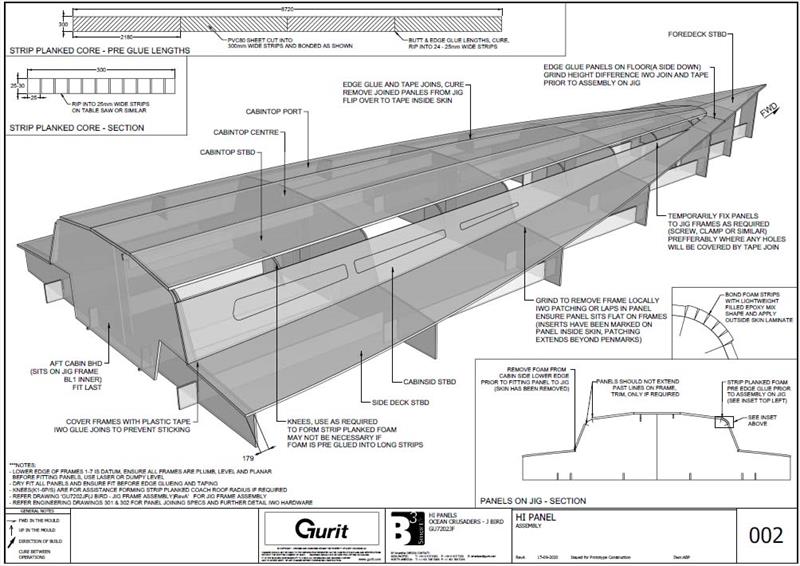 J-Bird III Restoration Series - Hi Panel Layout - photo © Ian Thomson