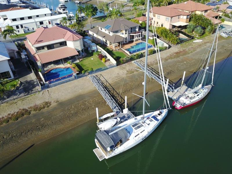 Hanse 575 wharf aerial photo copyright Windcraft taken at  and featuring the Cruising Yacht class
